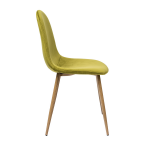 Valencia chair, velvet, lime green