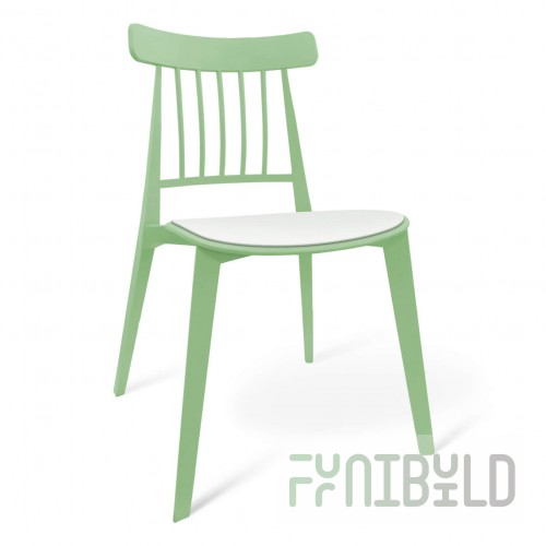 Kawagoe chair mint, white