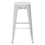 Tolix bar stool White glossy