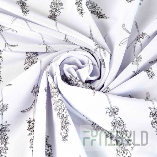 Tablecloth Lavender print gabardine