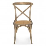 Crossback chair yellow-brown patina