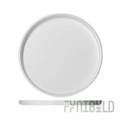 Round dish with a side Kunstwerk