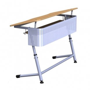 Desk with shelf, tilt angle and screen K2