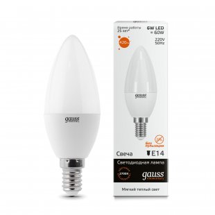 Lamp (LED) LED Gauss 6W 2700K Elementary Candle