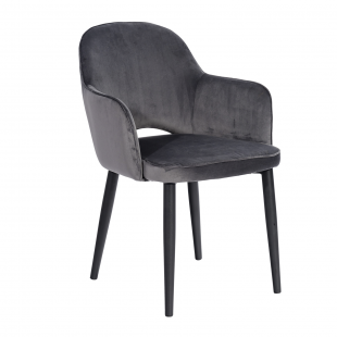 Chair Venus, velveteen grey