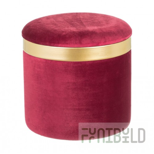 Pouf with lid Purple