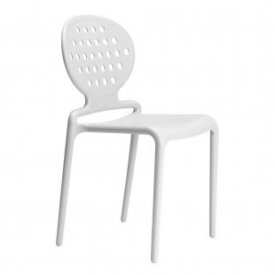 Chair plastic Colette, linen