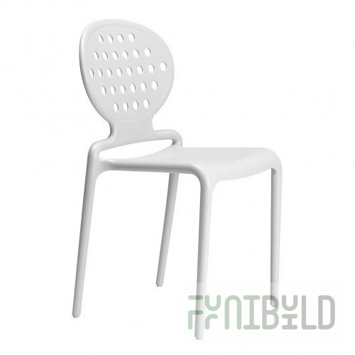 Chair plastic Colette, linen