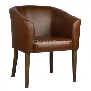 Texas semi-armchair eco-leather