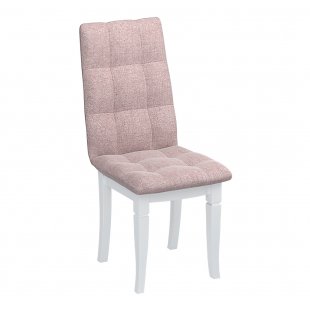 Chair Richard, carved solid wood, white