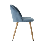 Chair Lyon, blue velour