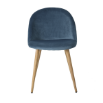 Chair Lyon, blue velour