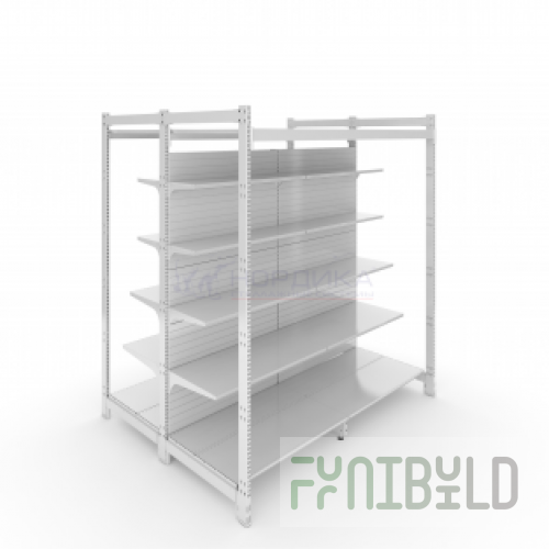SMALL WAREHOUSE ISLAND RACK WITH INTEGRATION