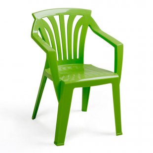Plastic children's chair Ariel, lime