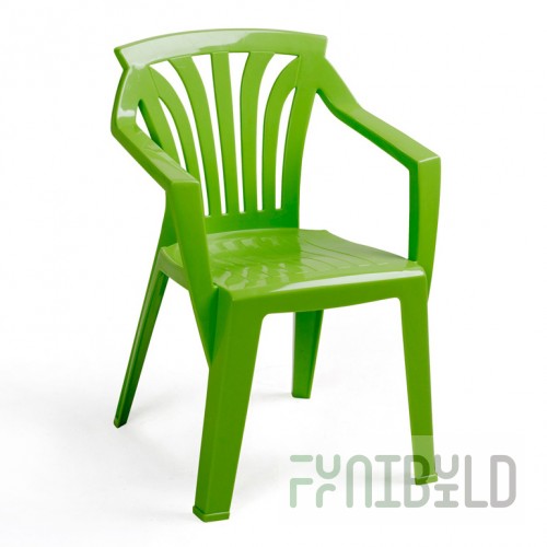 Plastic children's chair Ariel, lime