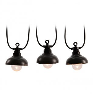 Garland of Light Bulbs Lanterns, 10 Bulbs with Extra Warm White Light