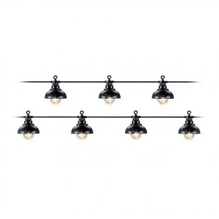 Garland of Light Bulbs Lanterns, 10 Bulbs with Extra Warm White Light