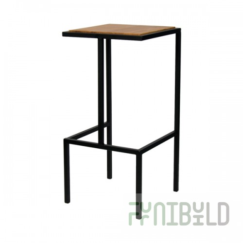 Loft-11 bar stool with footrest