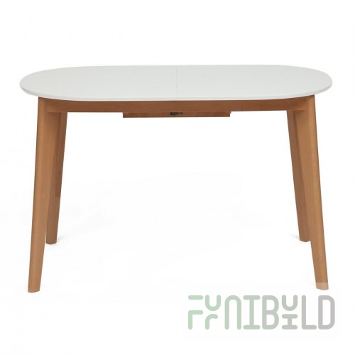 Dining table extendable BOSCO white/natural