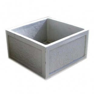 Concrete square flowerpot
