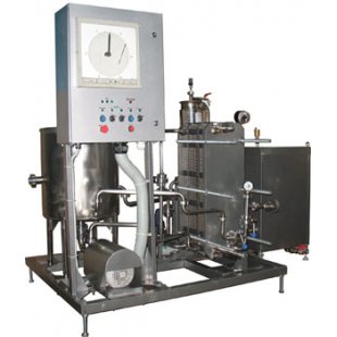 Equipment set for pasteurization (flow pasteurizer-milk cooler) IPKS-013-2000