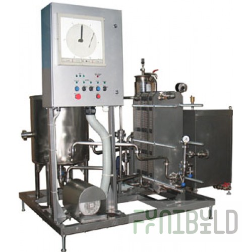 Equipment set for pasteurization (flow pasteurizer-milk cooler) IPKS-013-2000