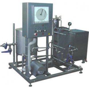 Pasteurization equipment set (flow pasteurizer-milk cooler) IPKS-013-1500