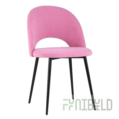 Chair Sophie velour matte pink