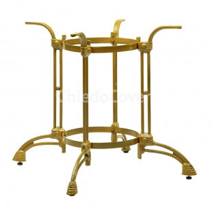 Cast iron table base Marco KR, gold