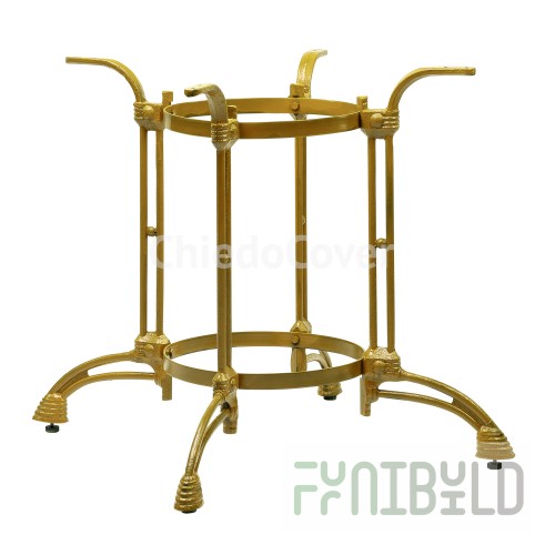 Cast iron table base Marco KR, gold