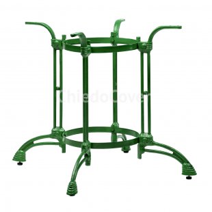 Cast iron table base Marco KR, green