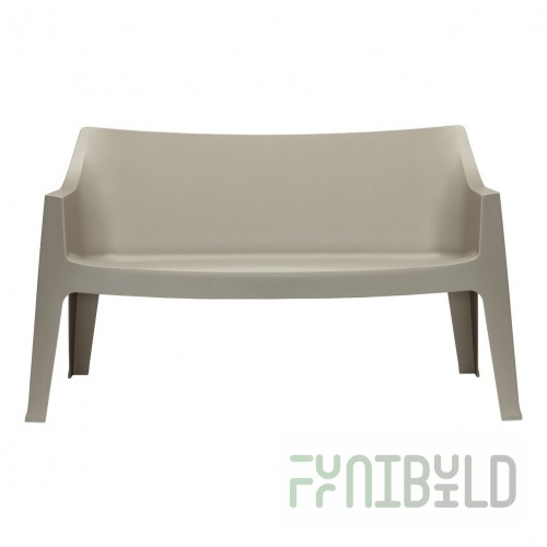 Plastic sofa Coccolona, ​​tortora
