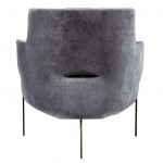 Low chair Pazin on metal legs