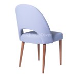 Mallin chair, beech legs, light blue velour Mallin chair, beech legs, light blue velour