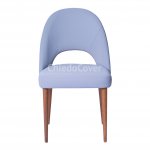 Mallin chair, beech legs, light blue velour Mallin chair, beech legs, light blue velour