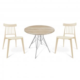 Dining set DS110 beige, sonoma oak