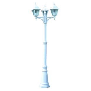 Lamppost Bremen triple white