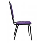 Chair Denver 22mm - Light, black, purple leatherette Chair Denver 22mm - Light, black, purple leatherette