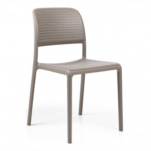 Plastic chair Bora Bistrot, tortora