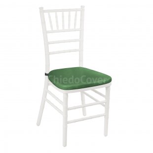 Cushion 01 for Chiavari chair, 3cm, green leatherette