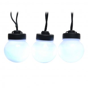 Garland of light bulbs Mona 20 bulbs, cold white