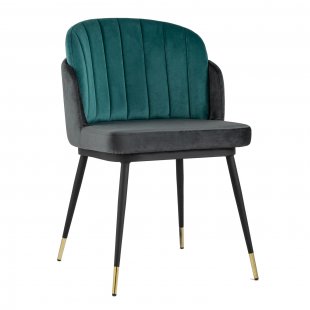 Chair Penelope turquoise/anthracite