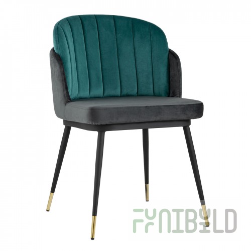 Chair Penelope turquoise/anthracite