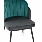 Chair Penelope turquoise/anthracite