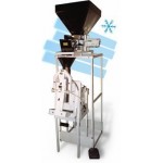 Dosing packaging semi-automatic machine for packing frozen large-piece products