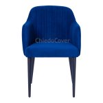 Tulip Chair, Royal Blue Velvet