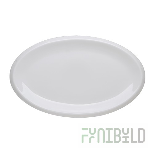 Oval dish with 250 in side Royal White 6, 36