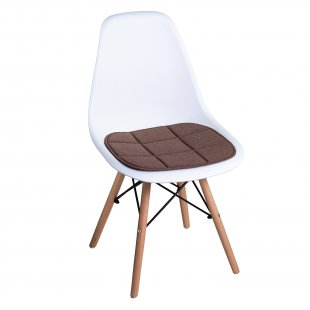 Chair cushion, brown biscuit