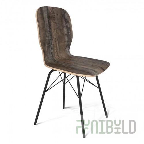 Chair Defiank Transylvania, black moire