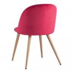 Chair Lyon, red velour